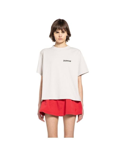 Balenciaga Red Masking Tape T-Shirt Medium Fit