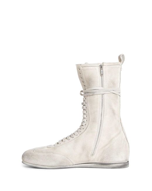 Ann Demeulemeester Natural Fides High-Top Boxing Sneakers for men