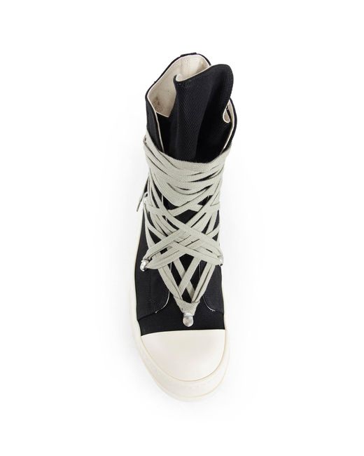 Rick Owens Black Concordians Megalace Sneaks for men
