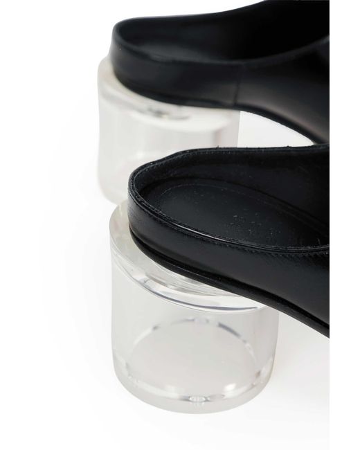 MM6 by Maison Margiela Black Anatomic Mules