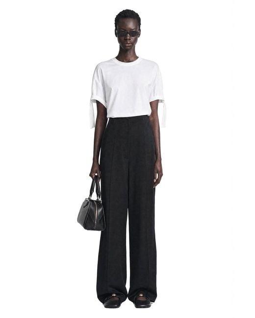 Givenchy White Gathered Cotton T-Shirt