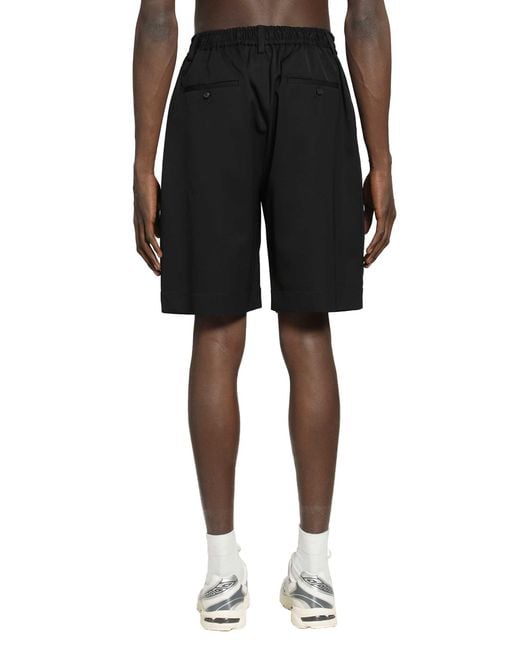 Ssstein Black Bermuda Shorts for men