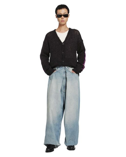 Maison Margiela Blue Wrap Denim Trousers for men