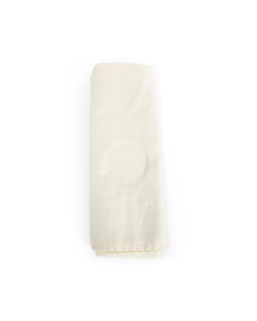 Destin White Judy Solid Scarf for men