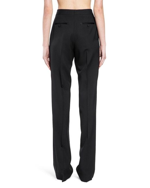 Tom Ford Black Grain De Poudre Wool Tuxedo Trousers
