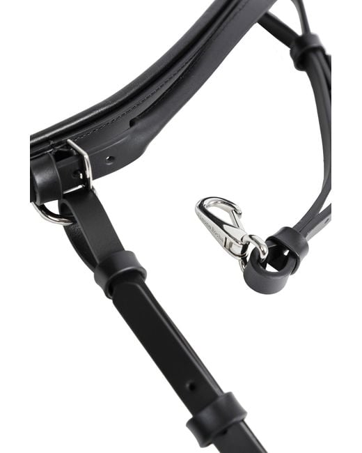 Simone Rocha Black Double Loop Tassel Bridle Belt for men