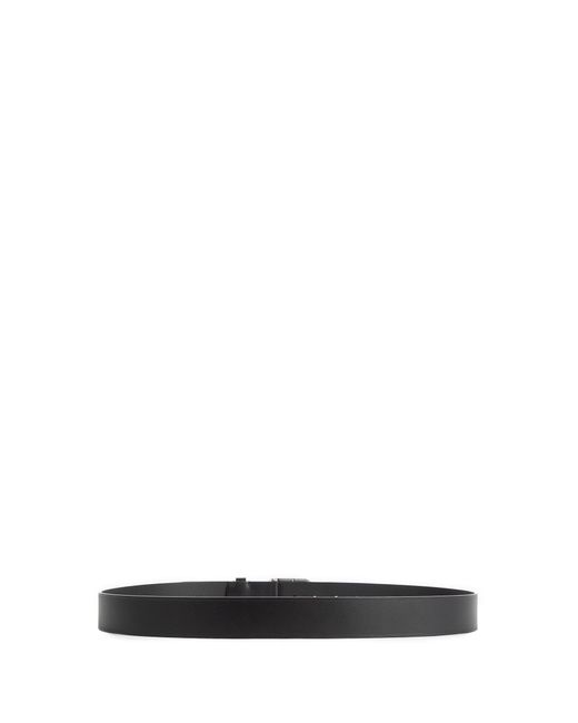 Balenciaga Black Bb Large Leather Belt for men