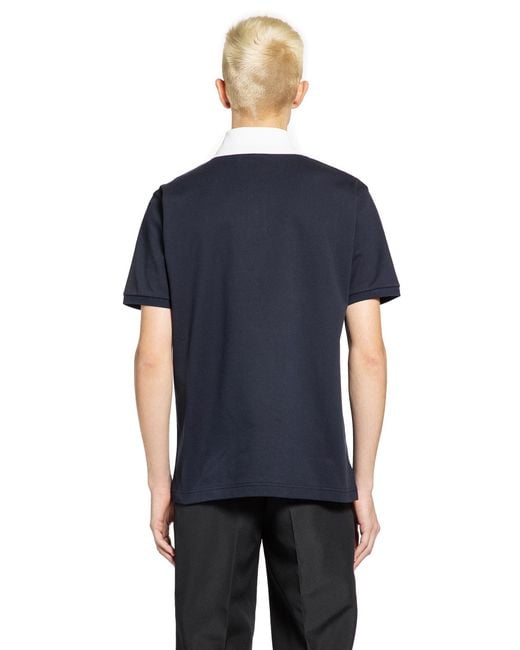 Gucci Blue Stretch Cotton Piqué Polo Shirt for men