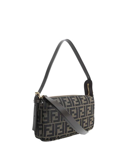 Fendi Black Zip Top Small Bag