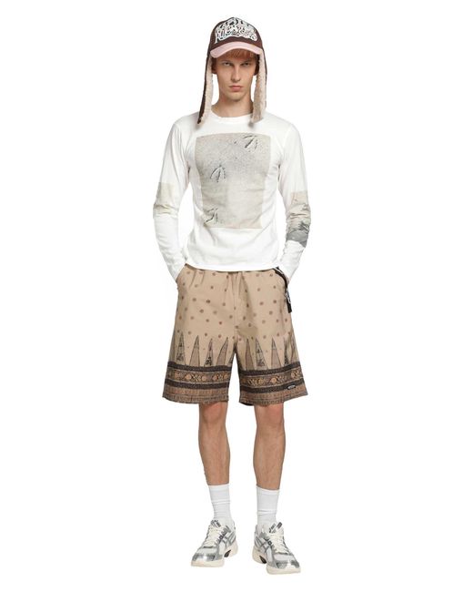 Kapital White Gull Foot Long Sleeve T-Shirt for men