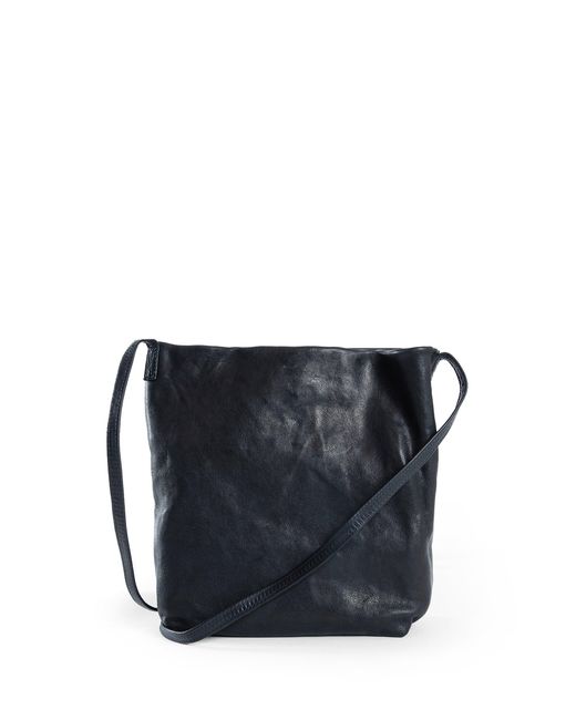 Ann Demeulemeester Blue Vintage Lux Grained Leather