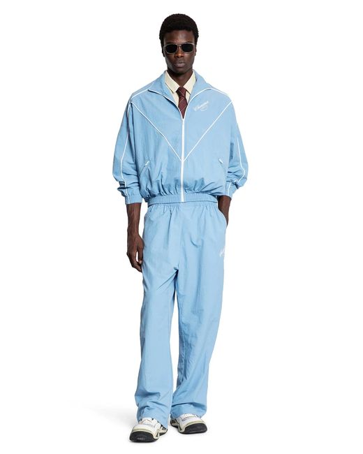 Willy Chavarria Blue Ruff Rider Track Jacket for men