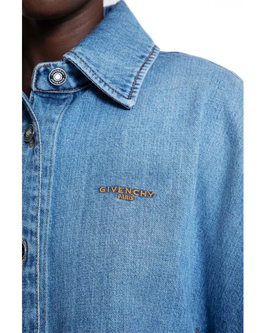 Givenchy Blue Cocoon Shirt