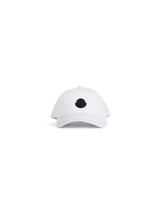 Moncler White Baseball Cap