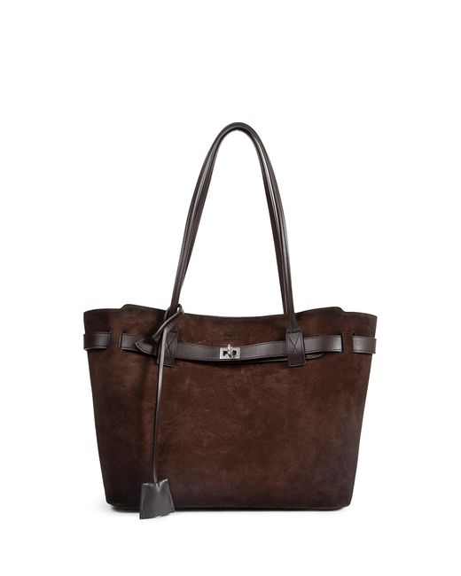 Balenciaga Brown Bel Air Suede Medium Tote Bag
