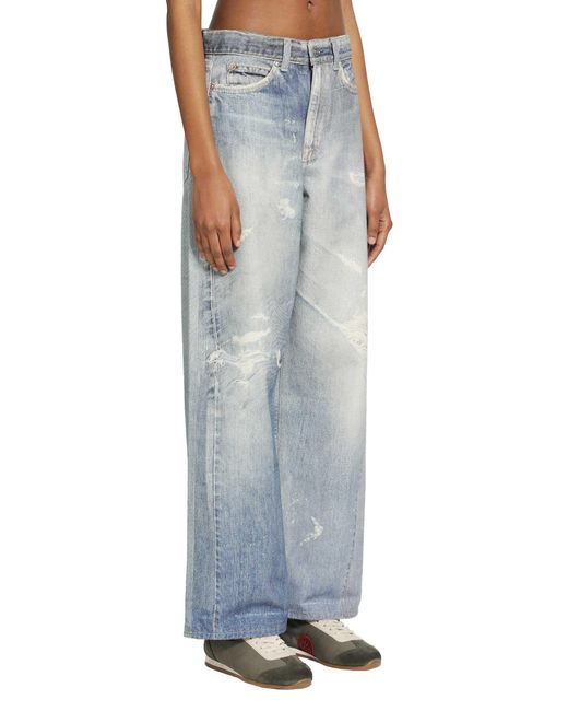 Our Legacy Blue Full Cut Jeans