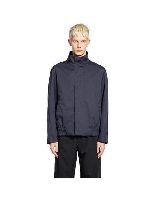 Lardini Blue Drill Jacket for men
