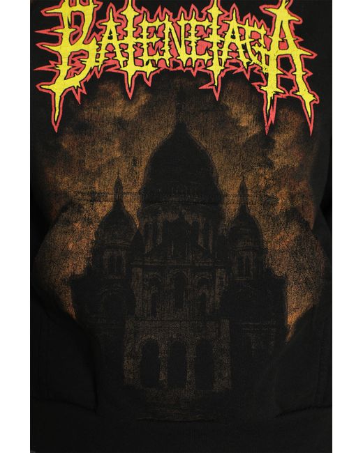 Balenciaga Black Sacré Coeur Medium Fit Hoodie