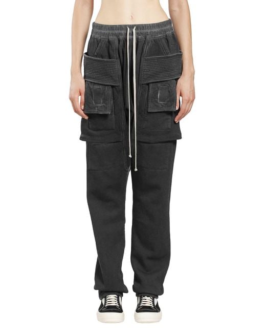 Rick Owens Black Tower Creatch Cargo Drawstring