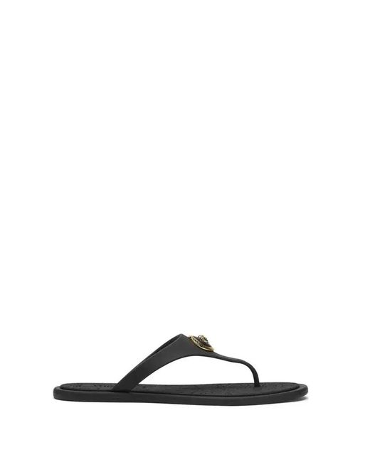 Versace Black Alia Rubber Sandals