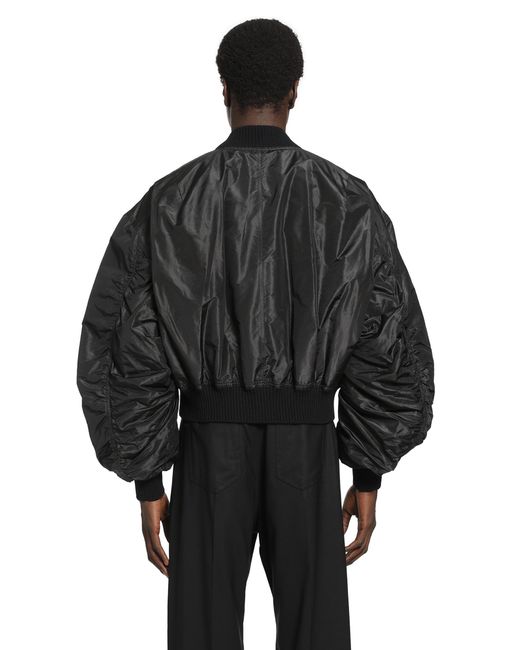 Rick Owens Black Temple Secchia Flight Jacket for men