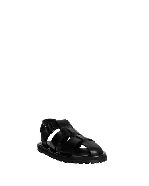 Studio Nicholson Black Sandom Leather Sandals