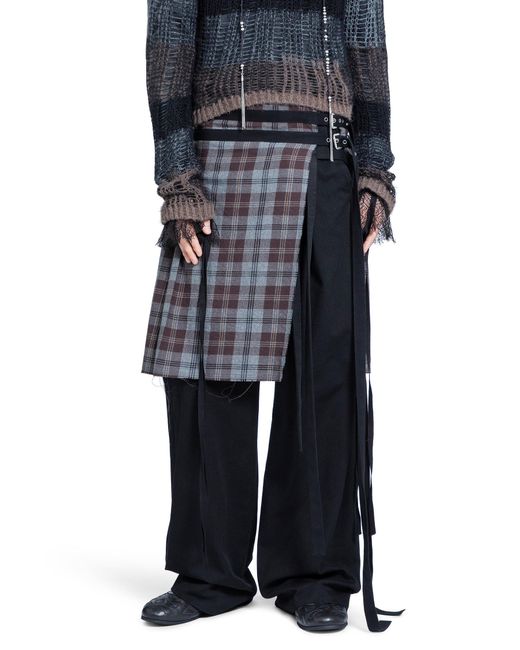 Ann Demeulemeester Blue Mane Kilt for men