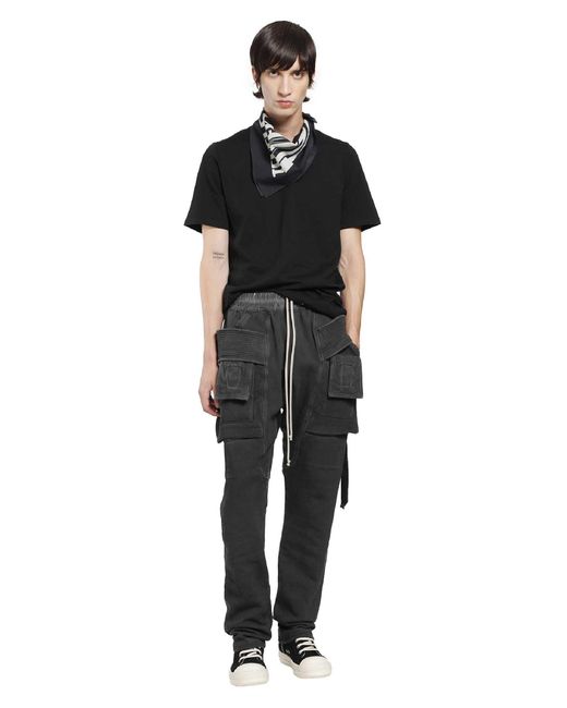 Rick Owens Black Tower Creatch Cargo Drawstring