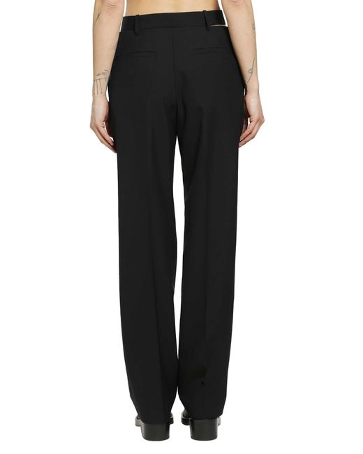 Jil Sander Black Wool Trousers