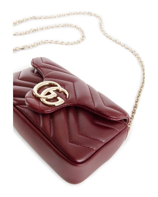 Gucci Purple gg Marmont Mini Shoulder Bag
