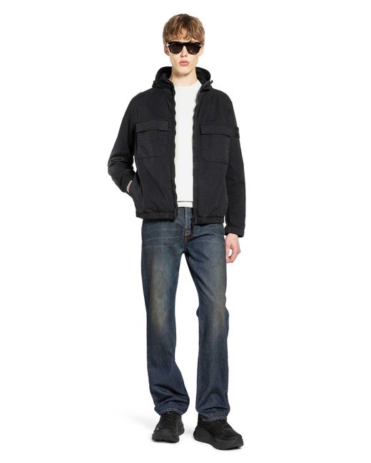 Stone Island Black 4100077 Windbreaker for men