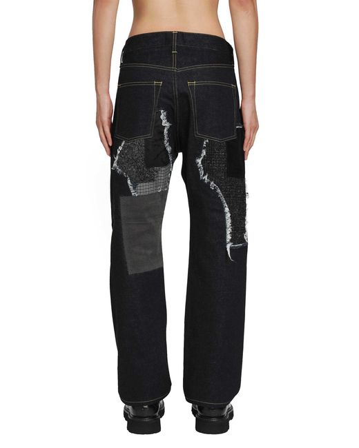 Junya Watanabe Black Patch 5 Pocket Jeans for men