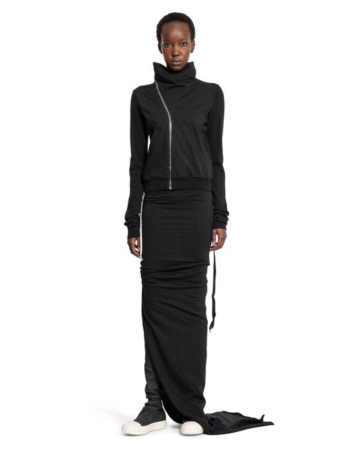 Rick Owens Black Concordians Edfu Long Skirt