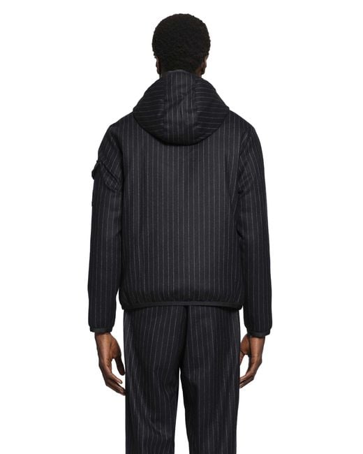 Moncler Black Ceze Reversible Hooded Short Jacket for men
