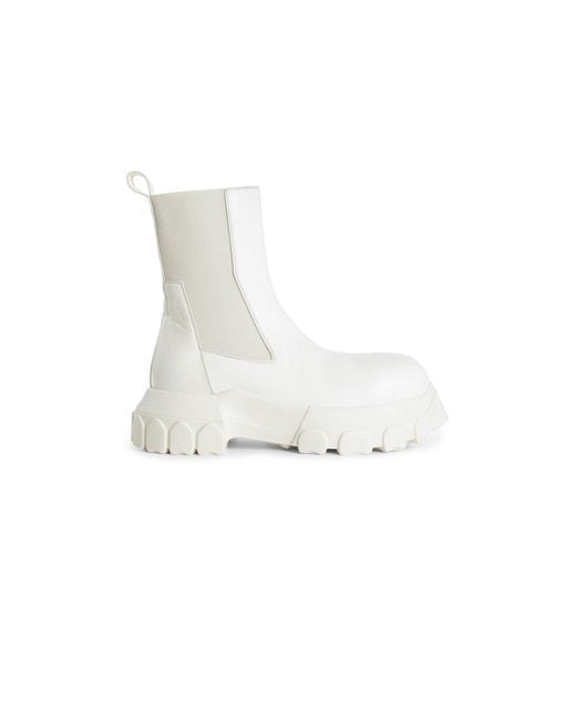 Rick Owens White Boots for men