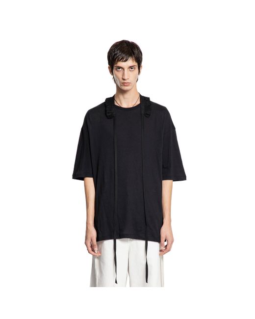 Ann Demeulemeester Black Danvald High Comfort T-Shirt for men
