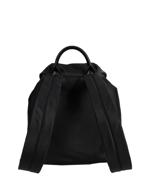 Emporio Armani Black Logo Backpack for men