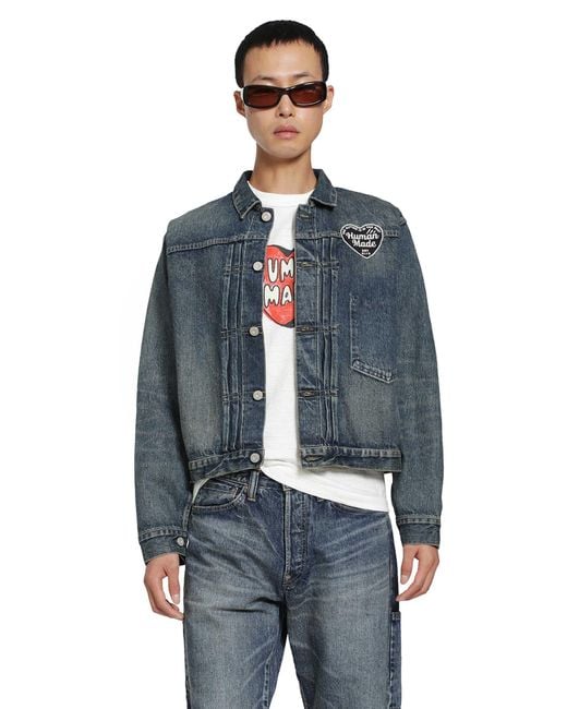 Human Made Blue Future Denim Work Jacket for men