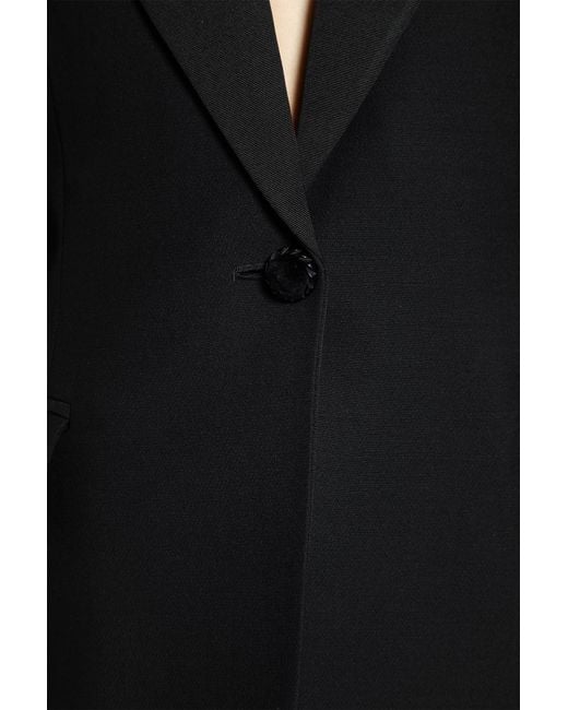 Valentino Black Crepe Couture Blazer