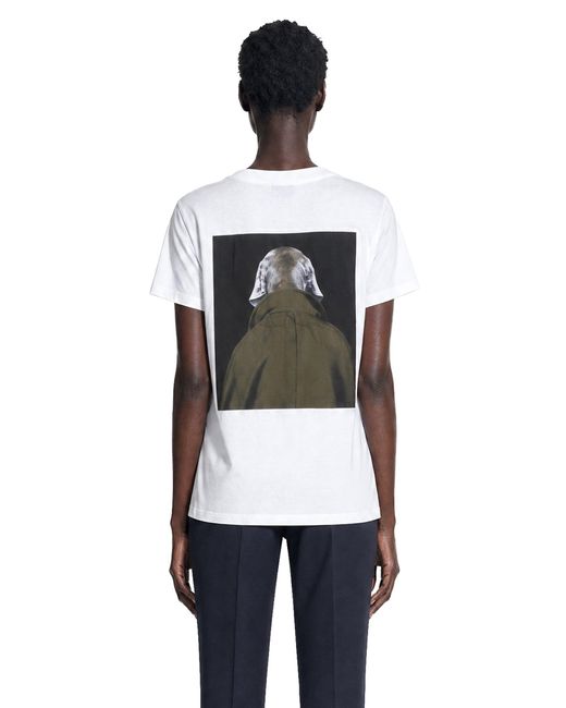 Max Mara White William Wegman Print T-Shirt