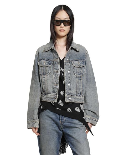 McQueen Gray Denim Jacket