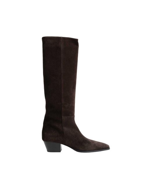 Aeyde Black Medea Suede Boots