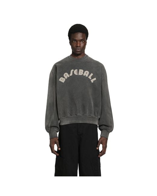 Fear Of God Black Baseball Classic Half Raglan Sweatshirt for men