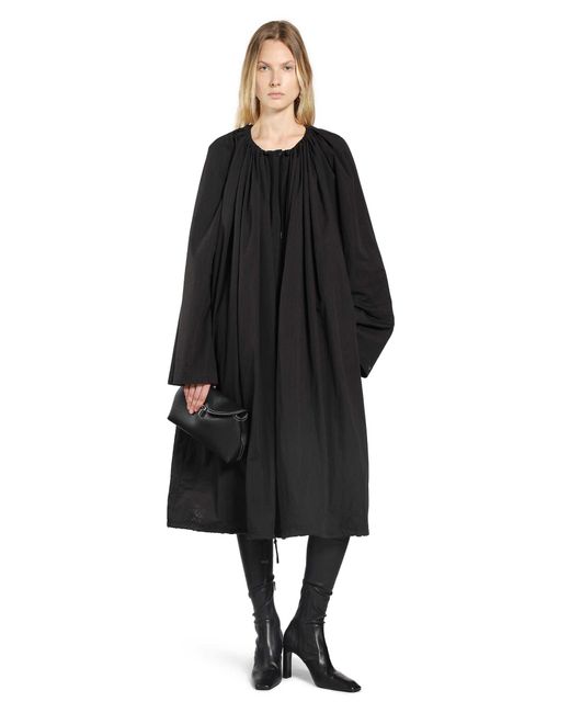 Totême  Black Gathered Parachute Coat