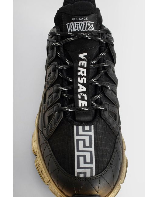 Versace Black Trigreca Sneakers for men