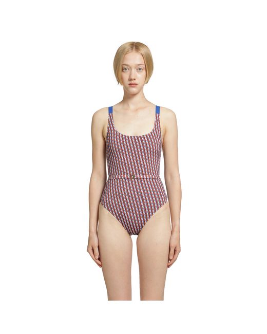 Fendi Purple Printed Swimsuit