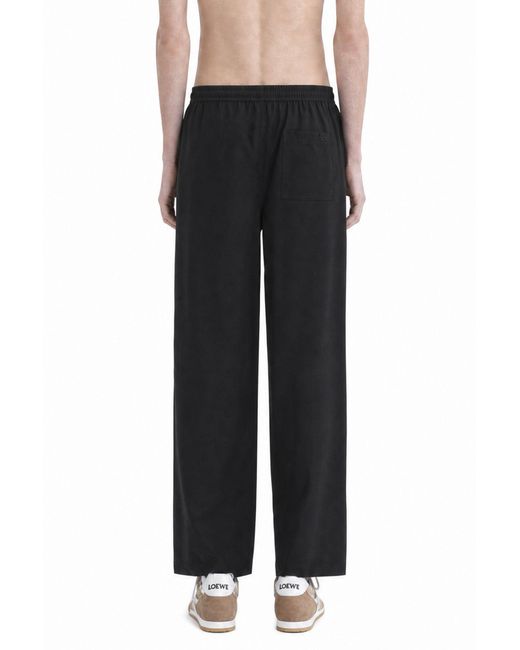 Loewe Black Drawstring Trousers for men