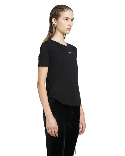 Ann Demeulemeester Black Floor Micro T-Shirt