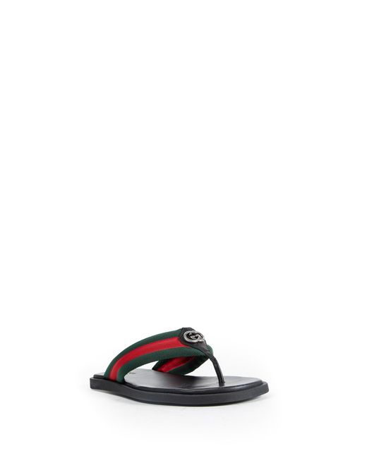 Gucci Blue Thong Sandal With Interlocking G for men