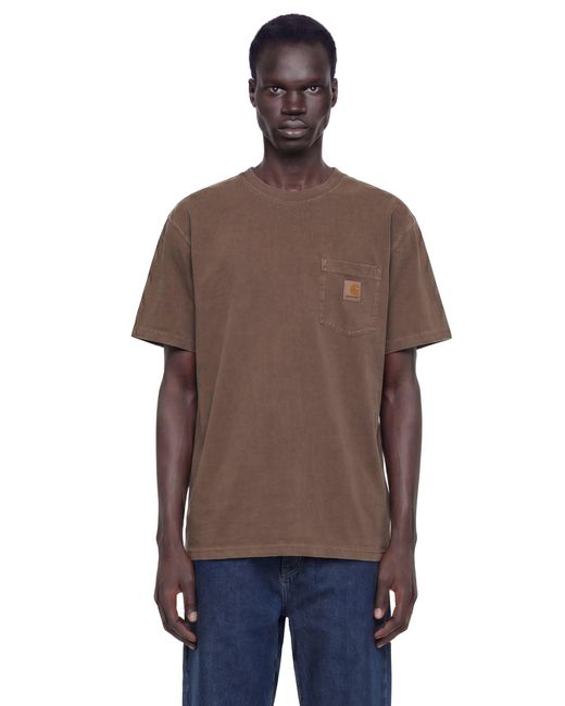 Carhartt Brown Loose Pocket T-Shirt for men